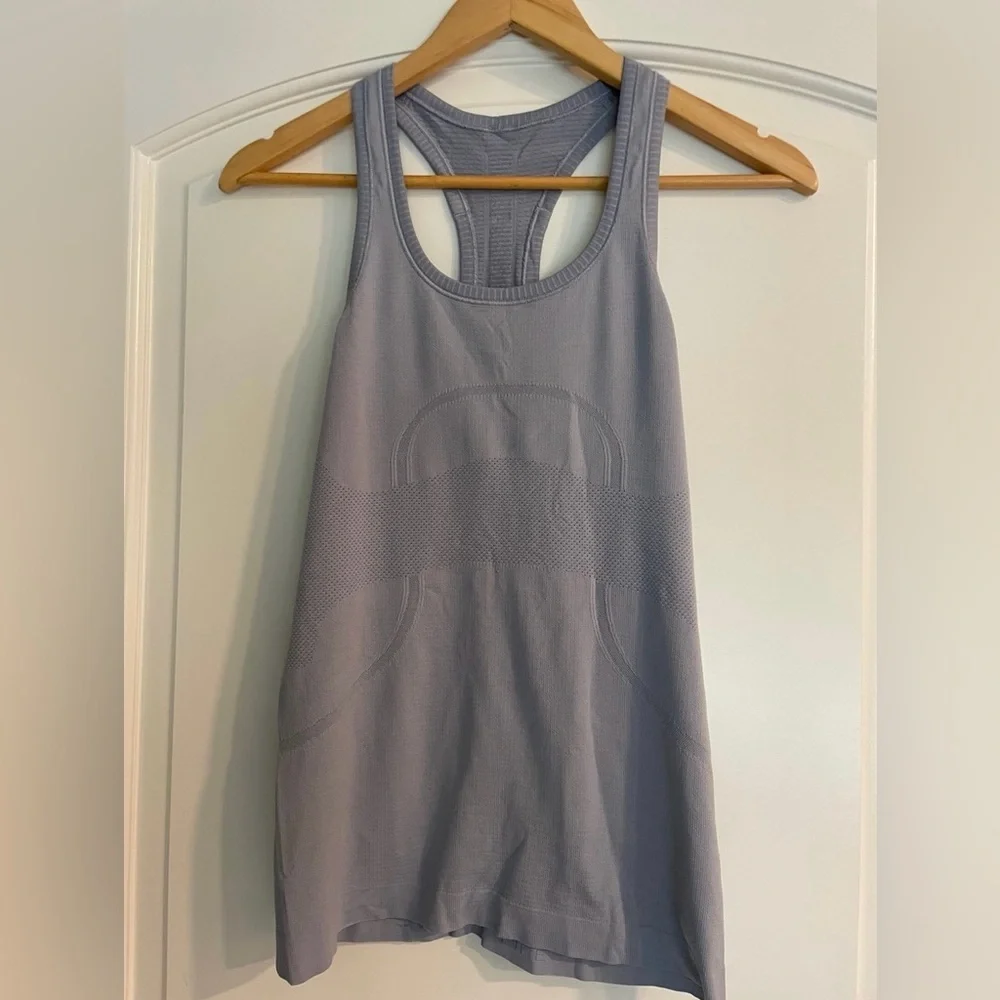 Lululemon Light Blue Racerback Tank Top